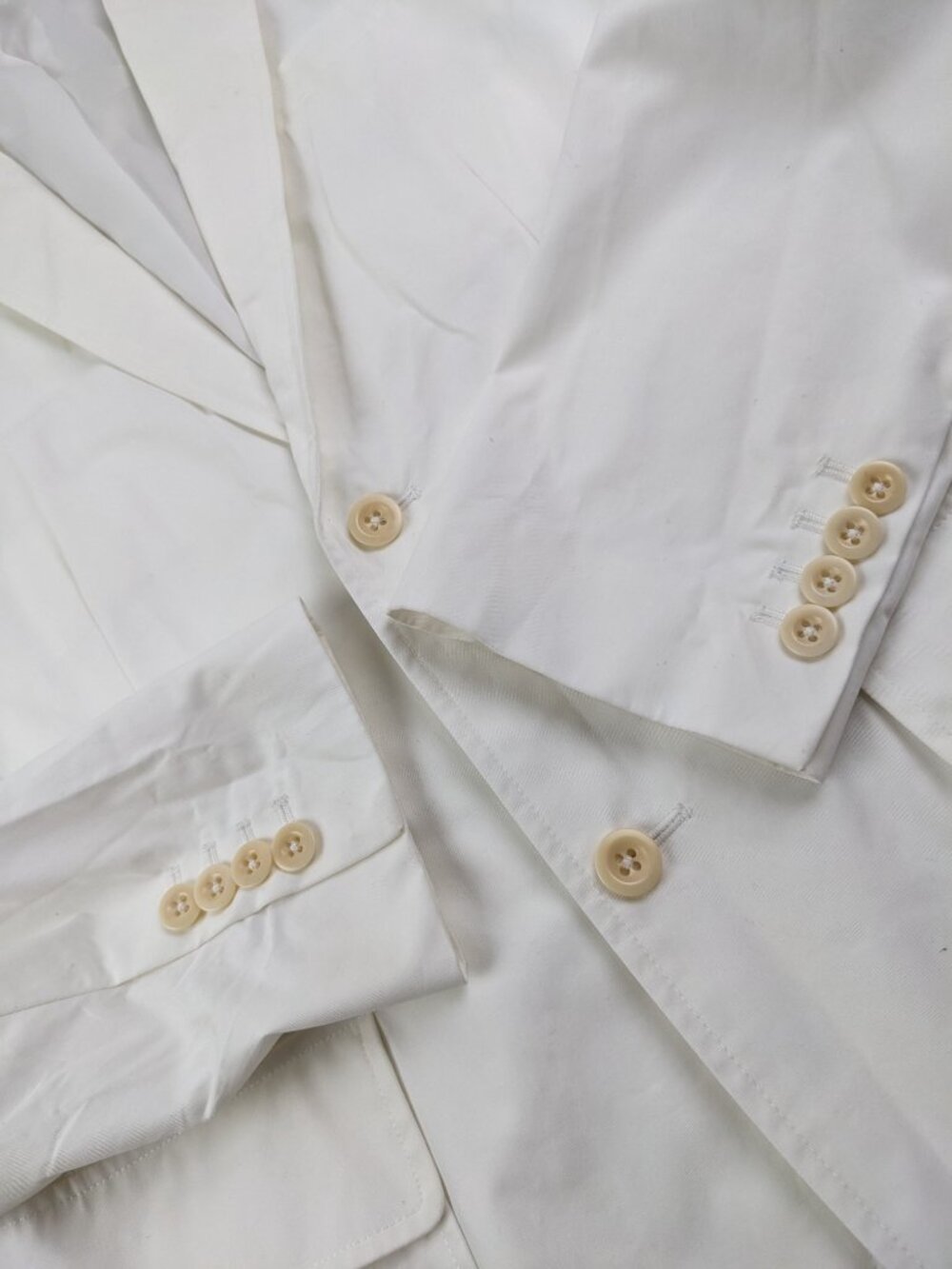 Vintage Polo Ralph Lauren Unstructured Cotton Sport Coat White Mens Medium 40R - Picture 3 of 14